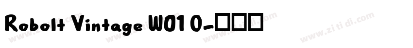 Robolt Vintage W01 O字体转换